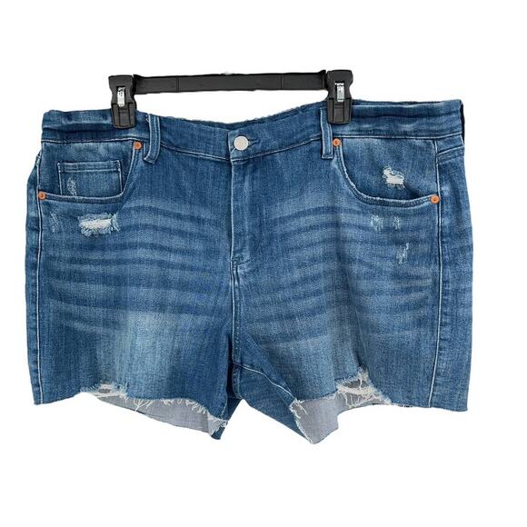 Blank NYC shorts The Astor classic stretch cutoff shorts size 20W - Picture 1 of 3